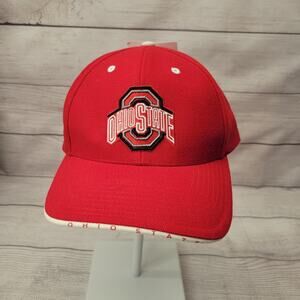 Red Wool Blend Ohio State Baseball Hat Adjustable Back New with Tags